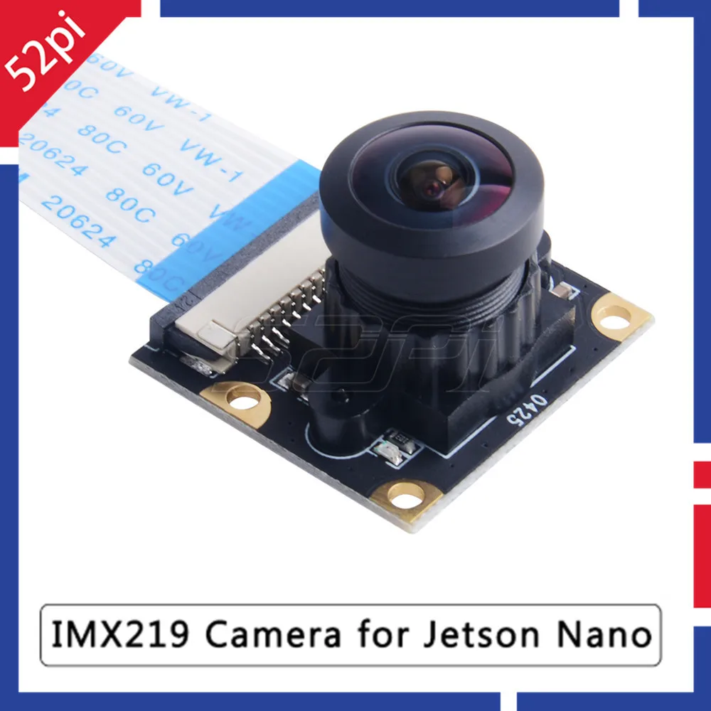 52Pi IMX219-160 Camera, Applicable for Jetson Nano, 8 Megapixels, 160° FOV with 15 CM Flexible Flat Cable