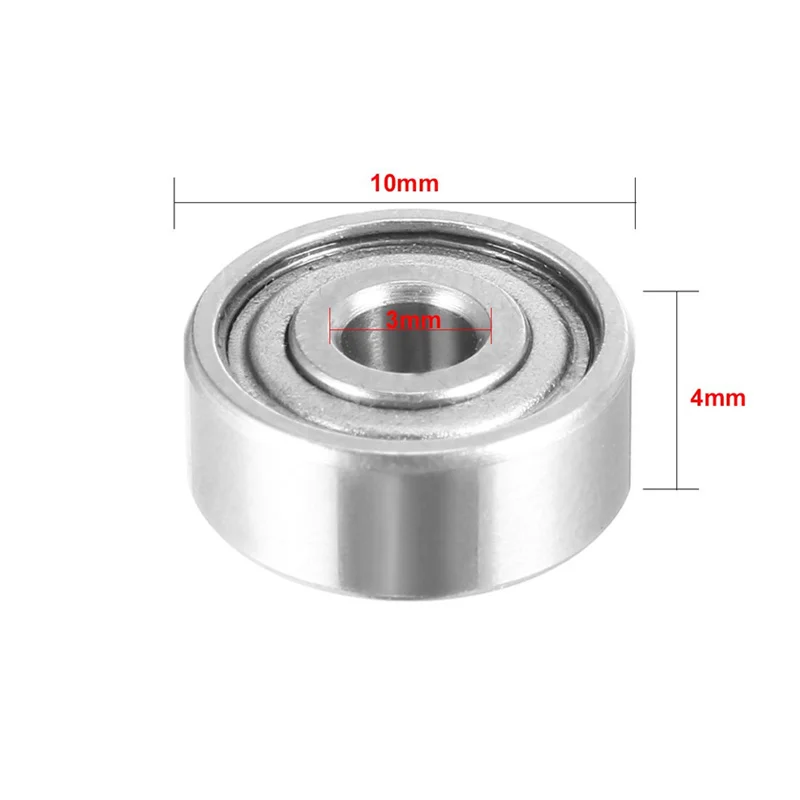 10 pz ABEC-5 flangia cuscinetto a sfere 608zz 623zz 624zz 625zz 635zz 626zz 688zz stampanti 3D parti scanalatura profonda puleggia flangiata