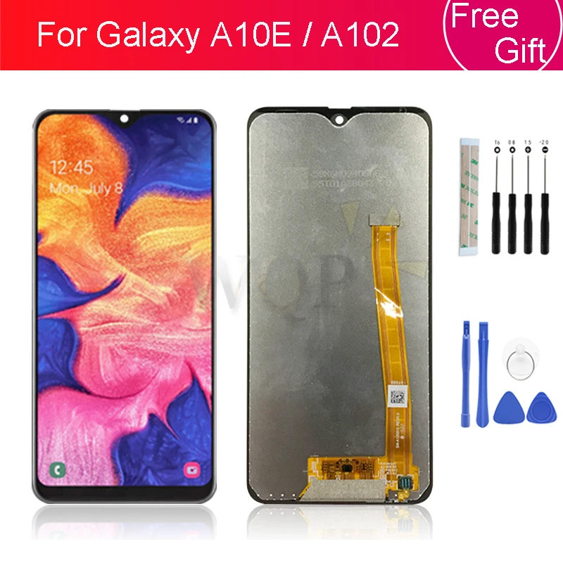 

Для Samsung Galaxy A10e Дисплей Сенсорный экран Дигитайзер в сборе с рамкой A102D A102 A102F/DS A102U Для SAMSUNG A10e ЖК-дисплей