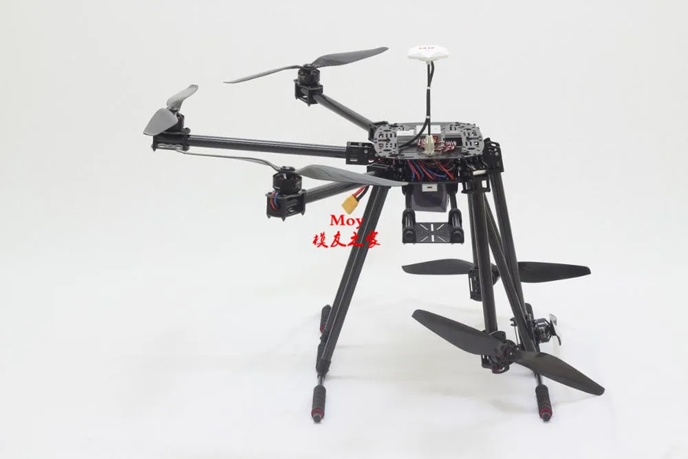 ZD850 Full Carbon Fiber ZD850 850MM Frame Kit with Unflodable Landing Gear Foldable Arm for FPV DIY Aircraft Hexacopter