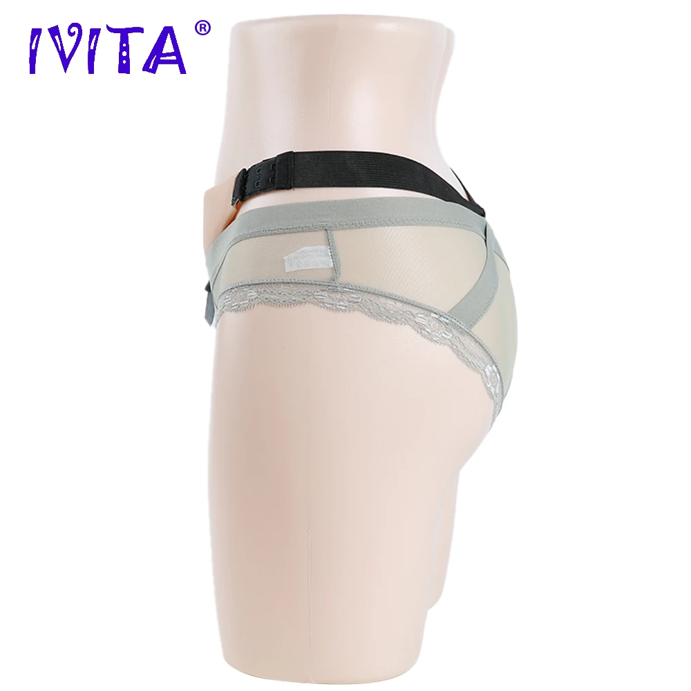 IVITA 350g Realistic Silicone Vagina Transgender Silicon Buttocks Enhancement Fake Vagina For Crossdresser Panties For Shemale