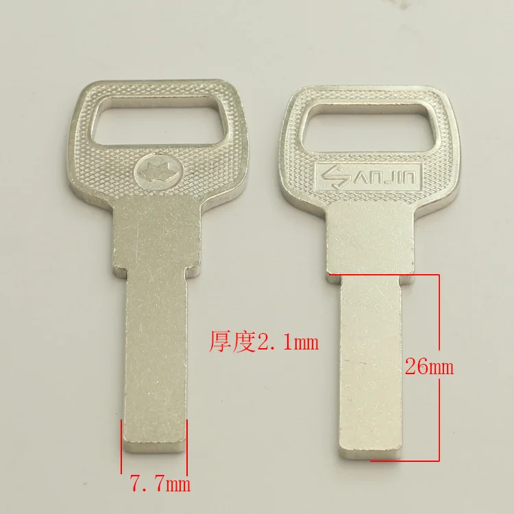 B018 Wholesale Locksmith Keymother Brass House Home Door Blank Empty Key Blanks Keys 20 pieces/lot