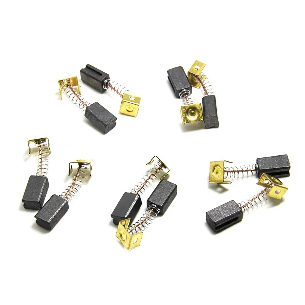 6.4x7.9x12.5mmのブラックデッカー用カーボンブラシ,cd105 cd110 cd115 kg900 kg725 ast6アングルグラインダーアクセサリー,10個