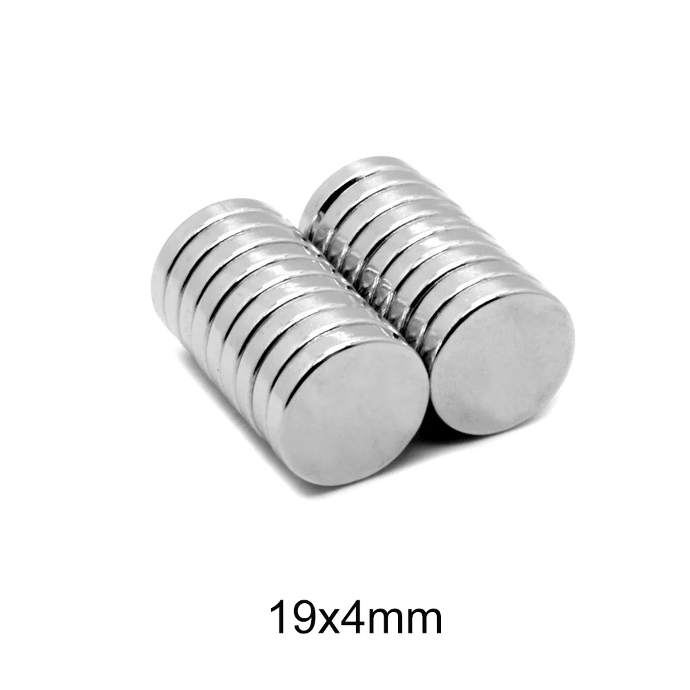 2/5/10/20/50PCS 19x4 mm Strong Round Magnets 19mm x 4mm Permanent Neodymium Magnet 19x4mm Disc Search Magnet 19*4 mm N35