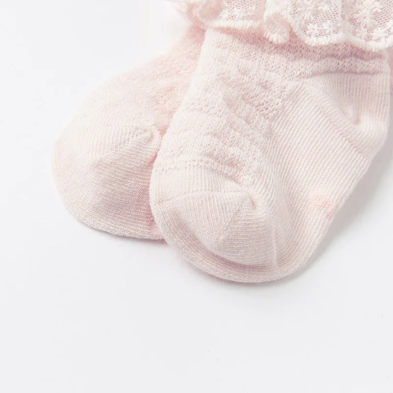 DB17732 dave bella summer fashion baby girls floral lace socks cute children kids girl socks
