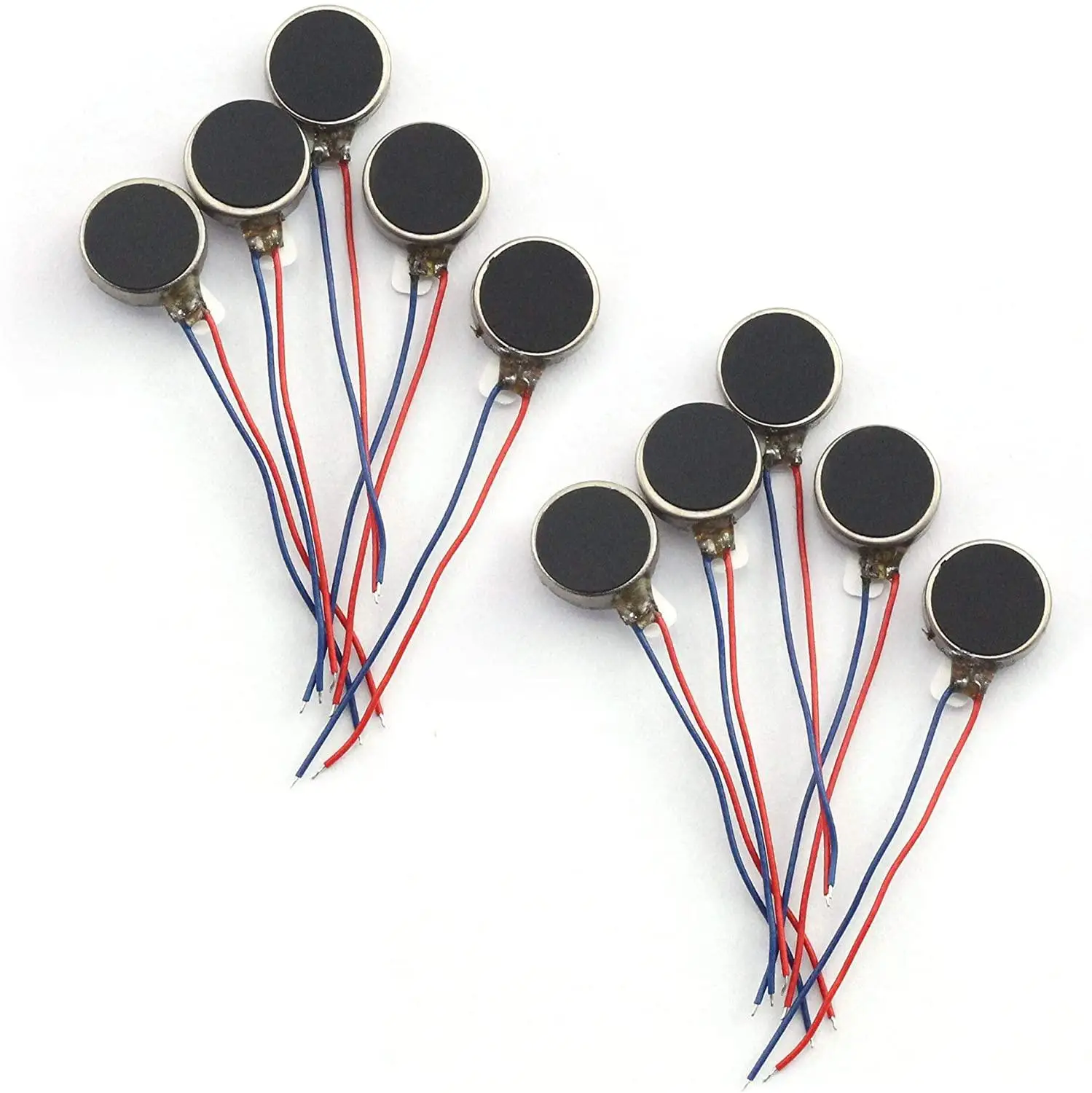 10pcs 10x2.7mm Mini Vibration Motor DC 3V 85mA 12000rpm Flat Coin Button-Type Micro DC Vibrating Motor