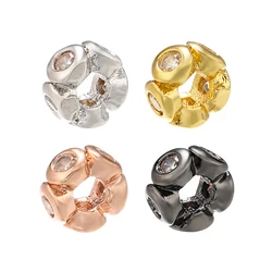 3pcs/lot,Crystal Petals Spacer Beads For Women Necklace Earrings Bracelet Jewelry Accessories Making Findings Model:VZ23