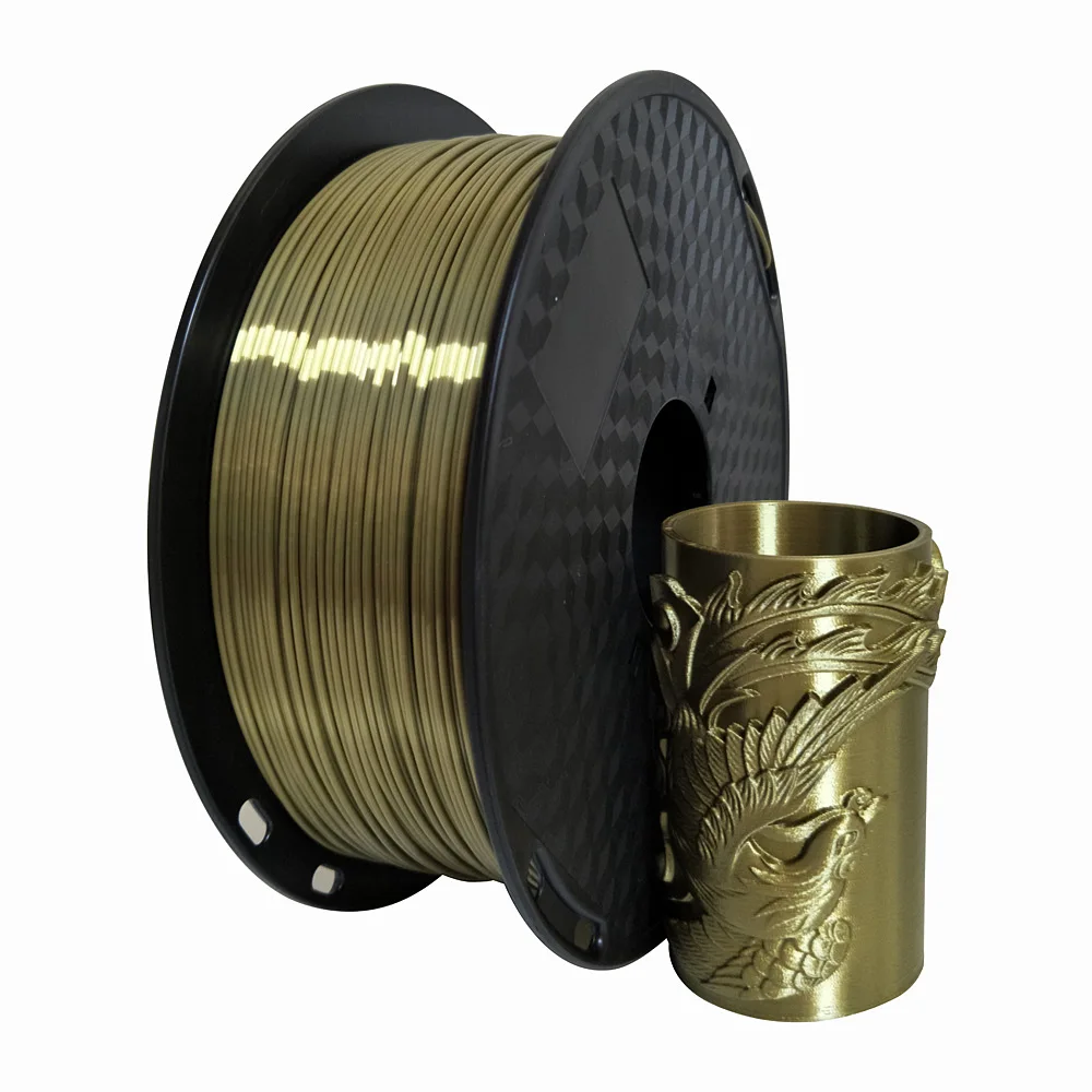 PLA włókno jedwabne 1.75MM 250g błyszczące PLA 3D drukarki Filament 0.25kg jedwabna tekstura PLA 3D DIY materiały do drukowania kolor Dropshipping