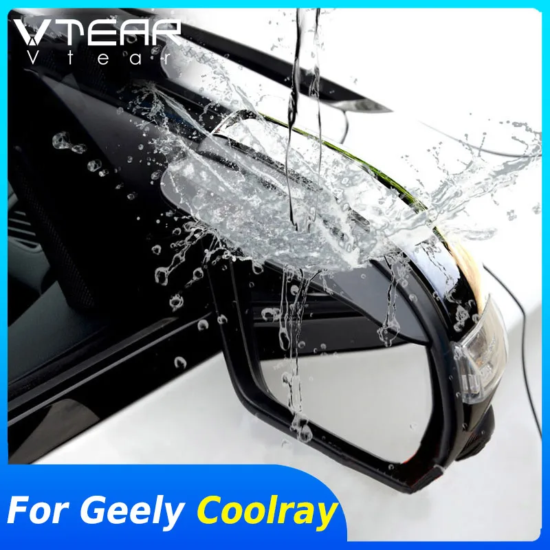 

Vtear For Geely Coolray SX11 BelGee X50 exterior rearview mirror visor Rainproof cover car Mouldings styling accessories 2024