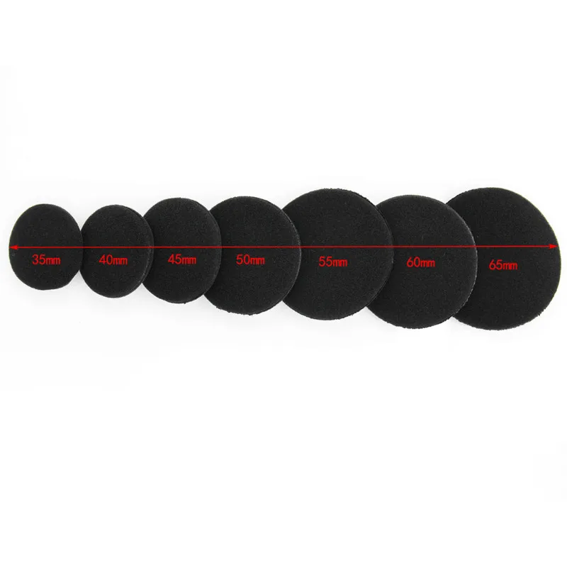 35/40/45/50/55/60/65MM Headphone Replacement Foam Pad Ear Pad Sponge High Quality Stretch Cotton Headphone Case Ear Pads