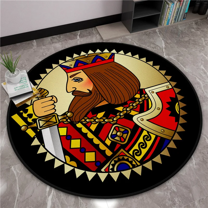 

Cartoon Round Carpets Child Bedroom play Area Rugs Modern Home Decoration Large Carpet Eco-Friendly Rug Kid Computer Chair Mats