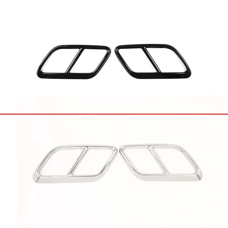 Car Exhaust Pipe Cover Trim 304 Stainless Steel For Range Rover Velar 2017 2018 2019 2020 Exhaust Emission Car Accessories