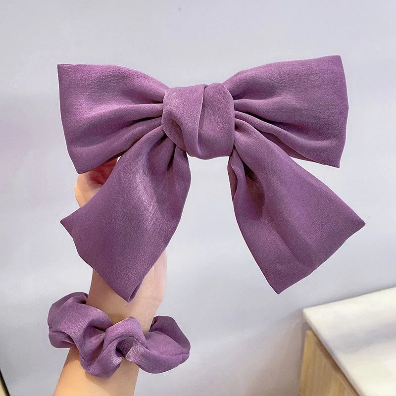 Purple Headband Large Scrunchie Elastic Hair Women Designer Accessories for Baby Girls Clip Hairbands Bandeau Femme Pour Cheveux