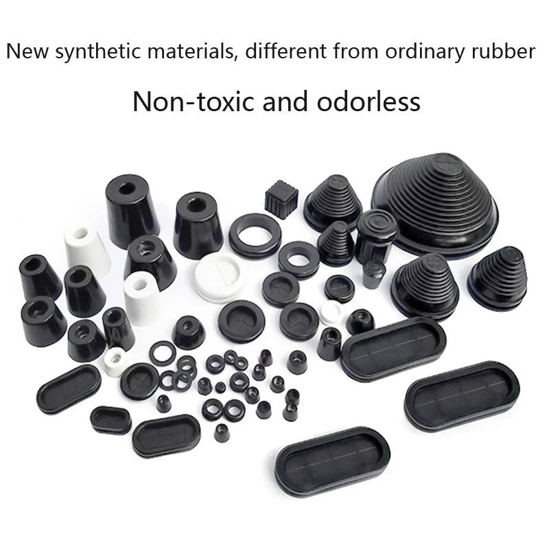10/50pcsDouble Sided Protect Rubber Grommet Ring6/12/23/25/30/35/40/50/60mm OS Non-toxic Odorless Rubber Gasket For Protect Wire