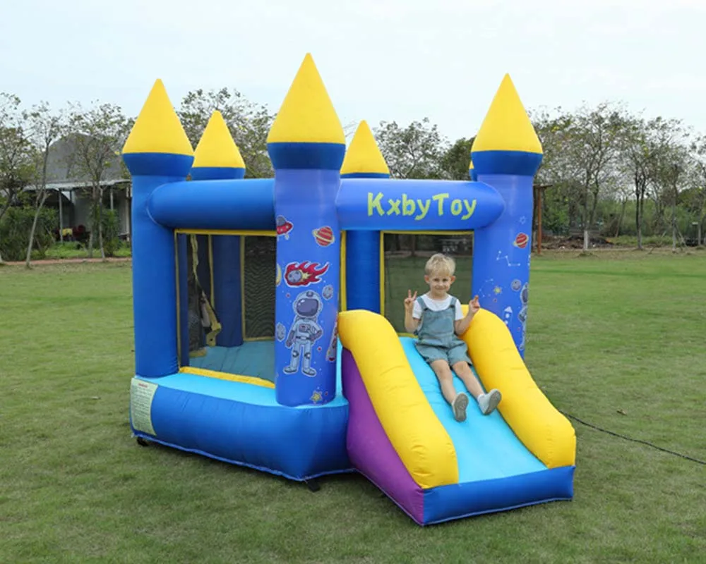 Hot Sall พองปราสาท Bouncer สไลด์ Air กระโดดบ้านตีกลับปราสาท Bouncy อุปสรรคสำหรับเด็ก