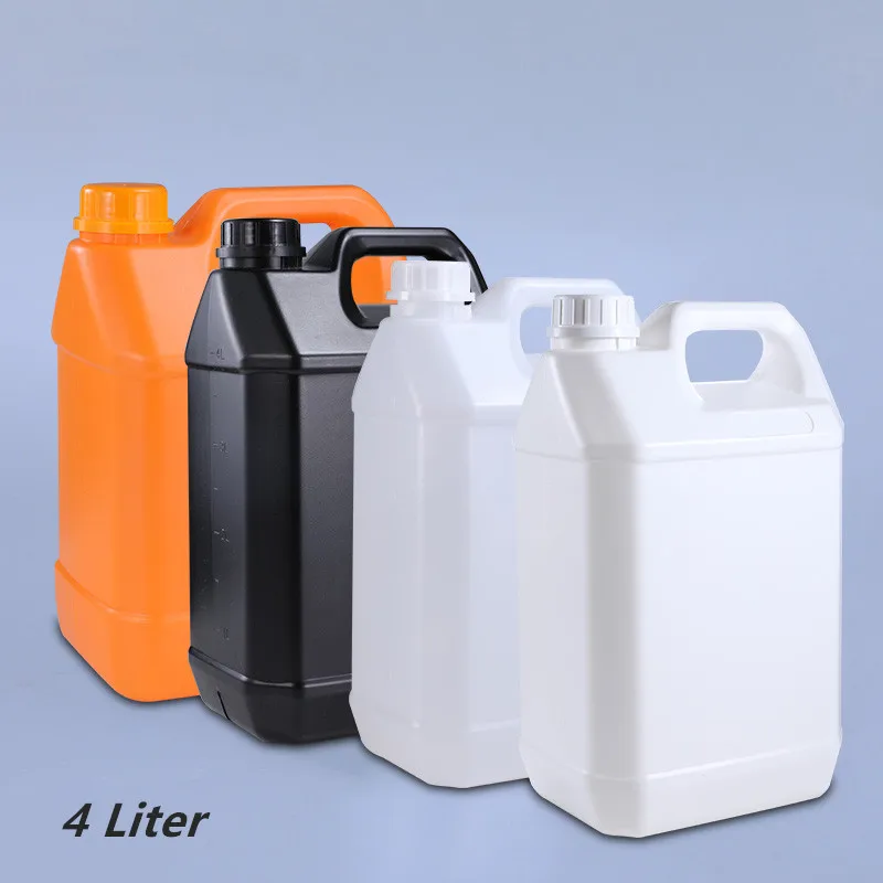 1 gallon Square jerry cans Food Grade HDPE Container for White wine and white vinegar Leakproof Empty Packaging bottle 1Pcs