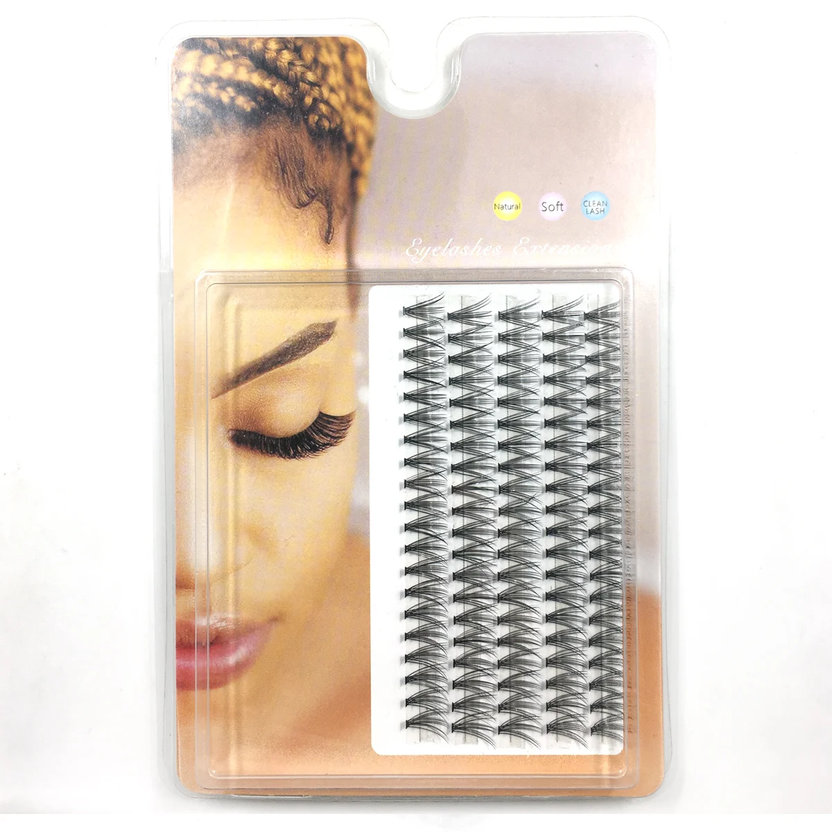 100 번들 속눈썹 연장 내추럴 인조 밍크 속눈썹, 개별 10/20/40D 클러스터 속눈썹 메이크업 속눈썹 인조 속눈썹, 신제품