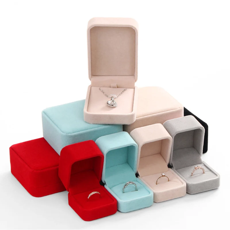Surprise Price Velvet 12/6/6/4pcs/Dozne Necklace Jewellery Box Organizer Wholesale Rings Earrings Bracelet Jewelry Package Box