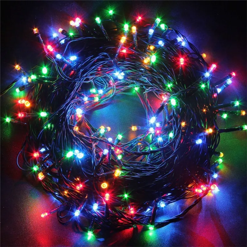 Upgraded Christmas Decoration Lights Outdoor Indoor For Home Room New Year Patio Garden Tree Holiday 24V 8 Modes LED Festoon