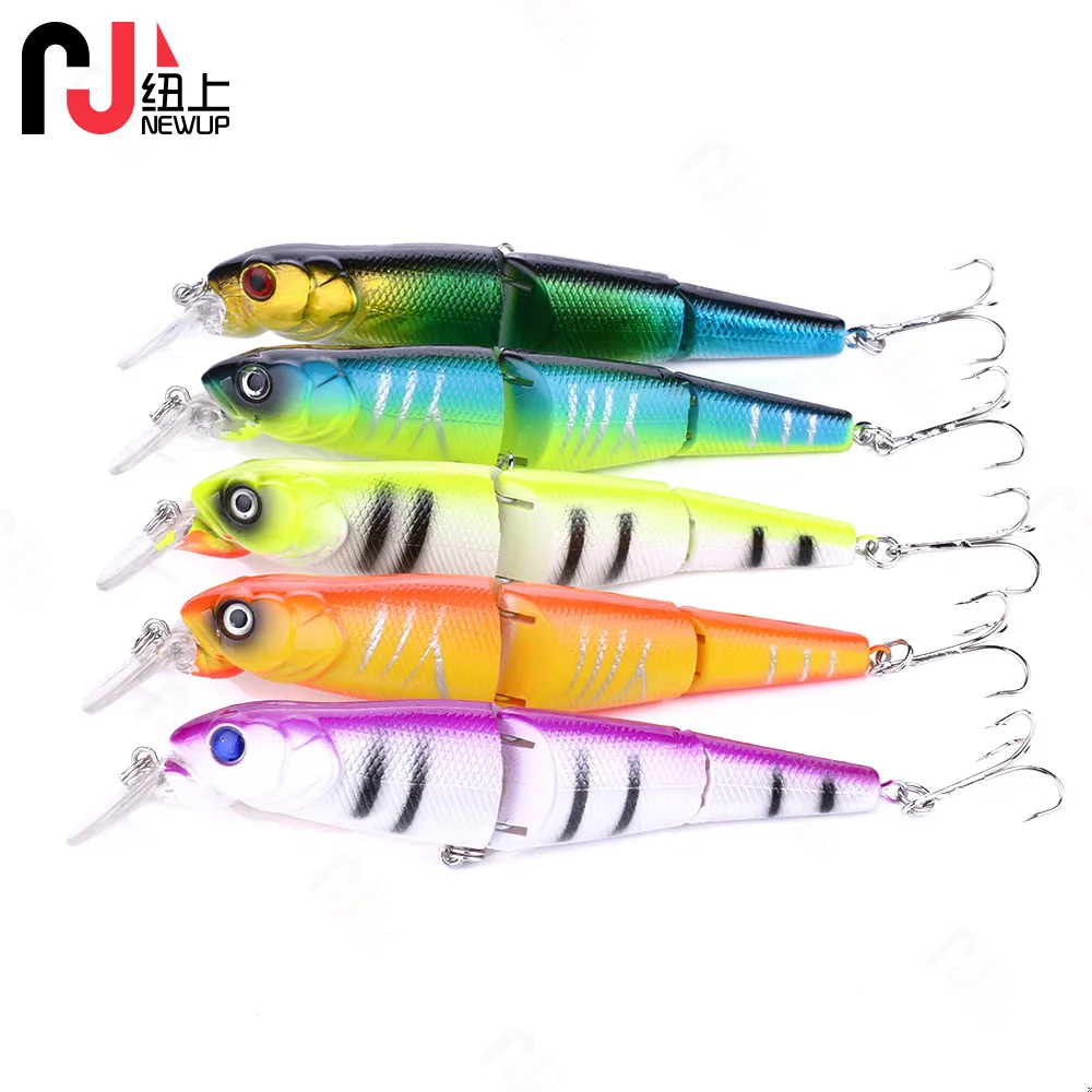 1PCS Multi-Segment Fishing Hard Baits 12.5cm 16.2g Sinking diving1.5-2m Minnow 3 Segment Jointed Lure Jerkbaits Swimbait