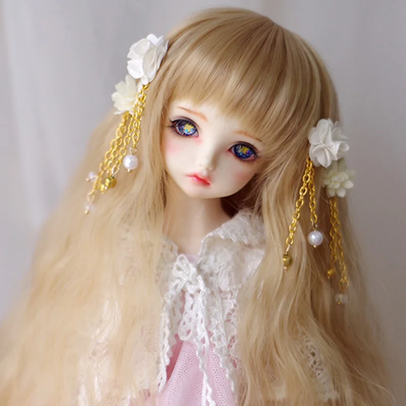 1/3 1/4 1/6 1/8 Bjd Pruik Hoge Temperatuur Krullend Fiber Haar Msd Sd Yosd Voor Bjd Pop Pruik