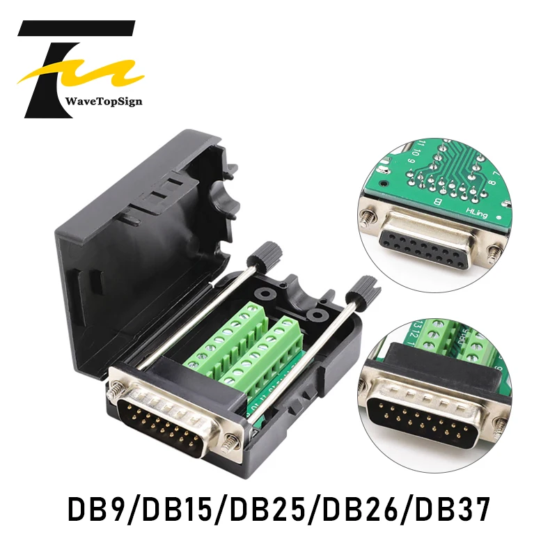 DB9 DB15 DB25 DB26 DB37 VGA Male Connector Female Connector Weld-free connector serial port,COM port