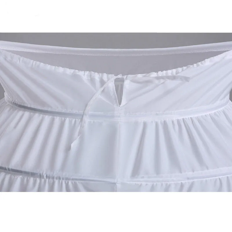 Jupon blanc pour patients, grande taille, robe de Rh, accessoires de robe de mariée, sous-jupe