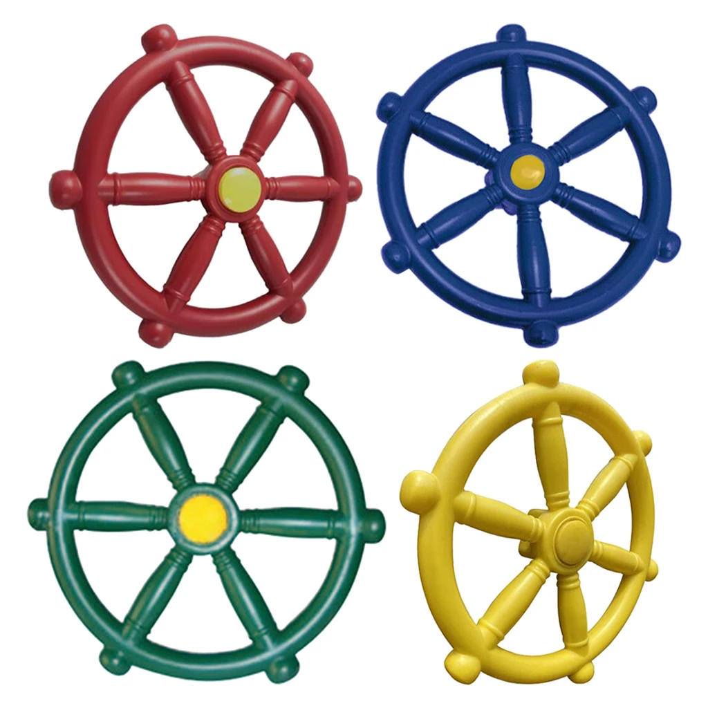 Portable  Pirate Ship Wheel For Swing Set Backyard Amusement Park Steering Wheel For Kids Boat Steering Wheel