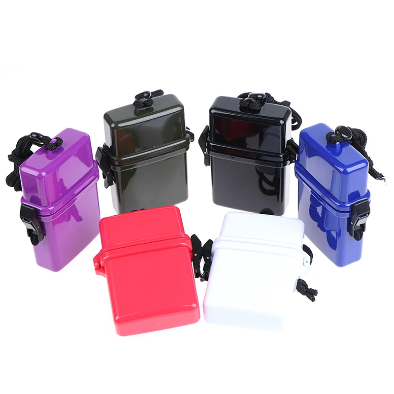 1pc Scuba Diving Kayaking Waterproof Dry Box Gear Accessories Container Case & Rope Clip For Money ID Cards License Keys