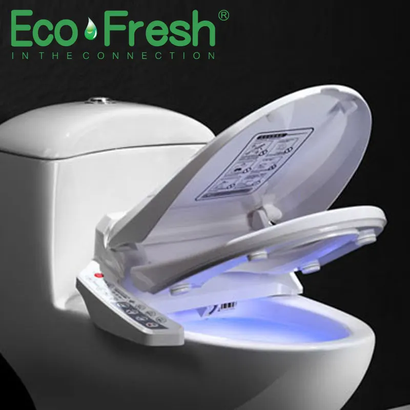 Imagem -02 - Ecofresh-assento Inteligente para Banheiro Elétrico Cobertura para Bidê Banho Limpeza a Calor Massagem a Seco Cuidados para Crianças e Adultos