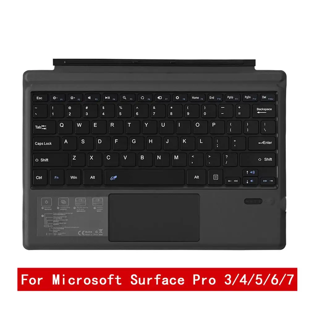 

Keyboard for Microsoft Surface Pro 3/4/5/6/7 PC Wireless 3.0 Tablet Keyboard Tablet Keyboard PC Laptop Gaming Keyboard