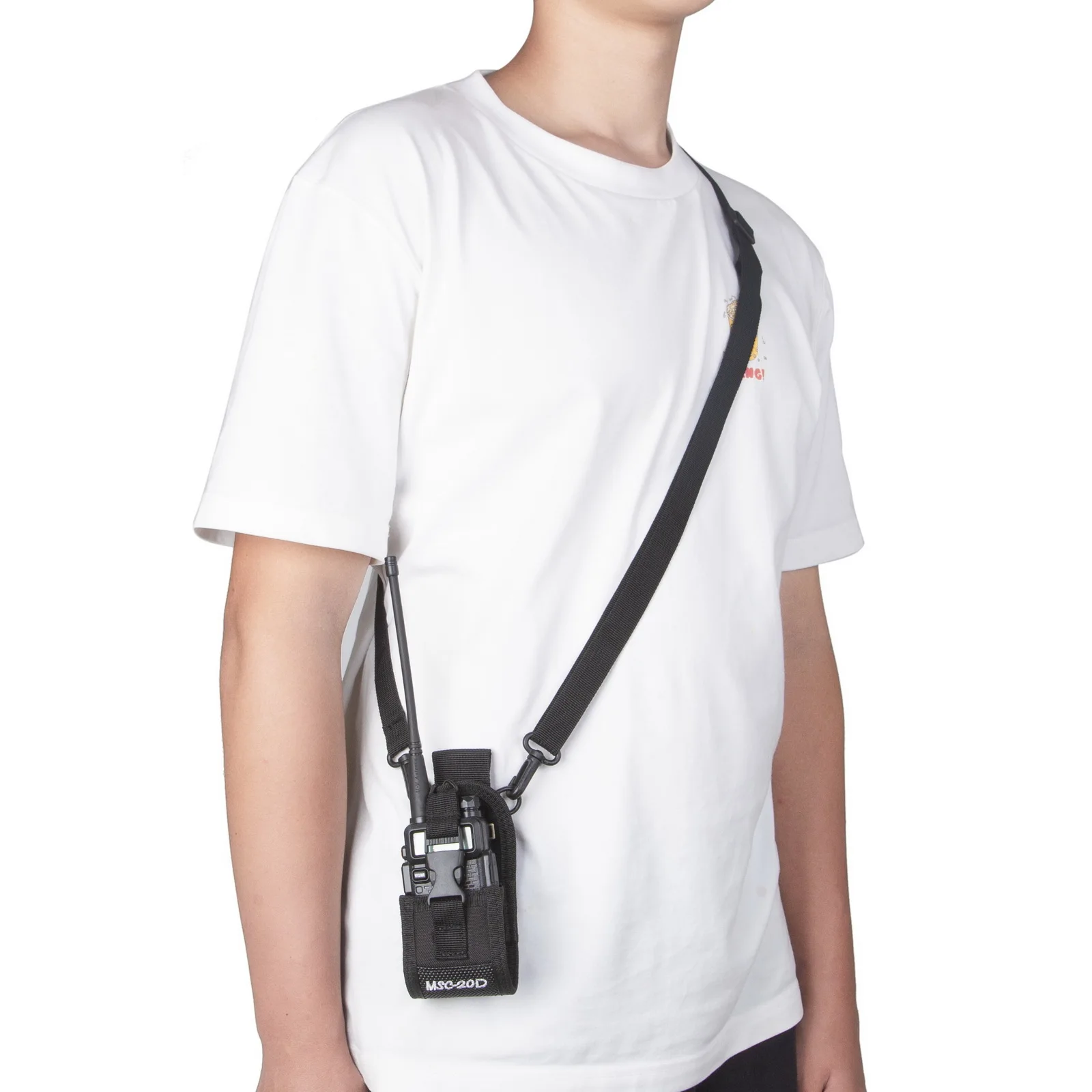 2Pcs Abbree MSC-20D Nilon Membawa Case untuk Walkie Talkie BaoFeng UV-5R UV-5RA UV-5RB UV-5RC/5RE UV-B6 BF-888S TYT Mototrola Radio