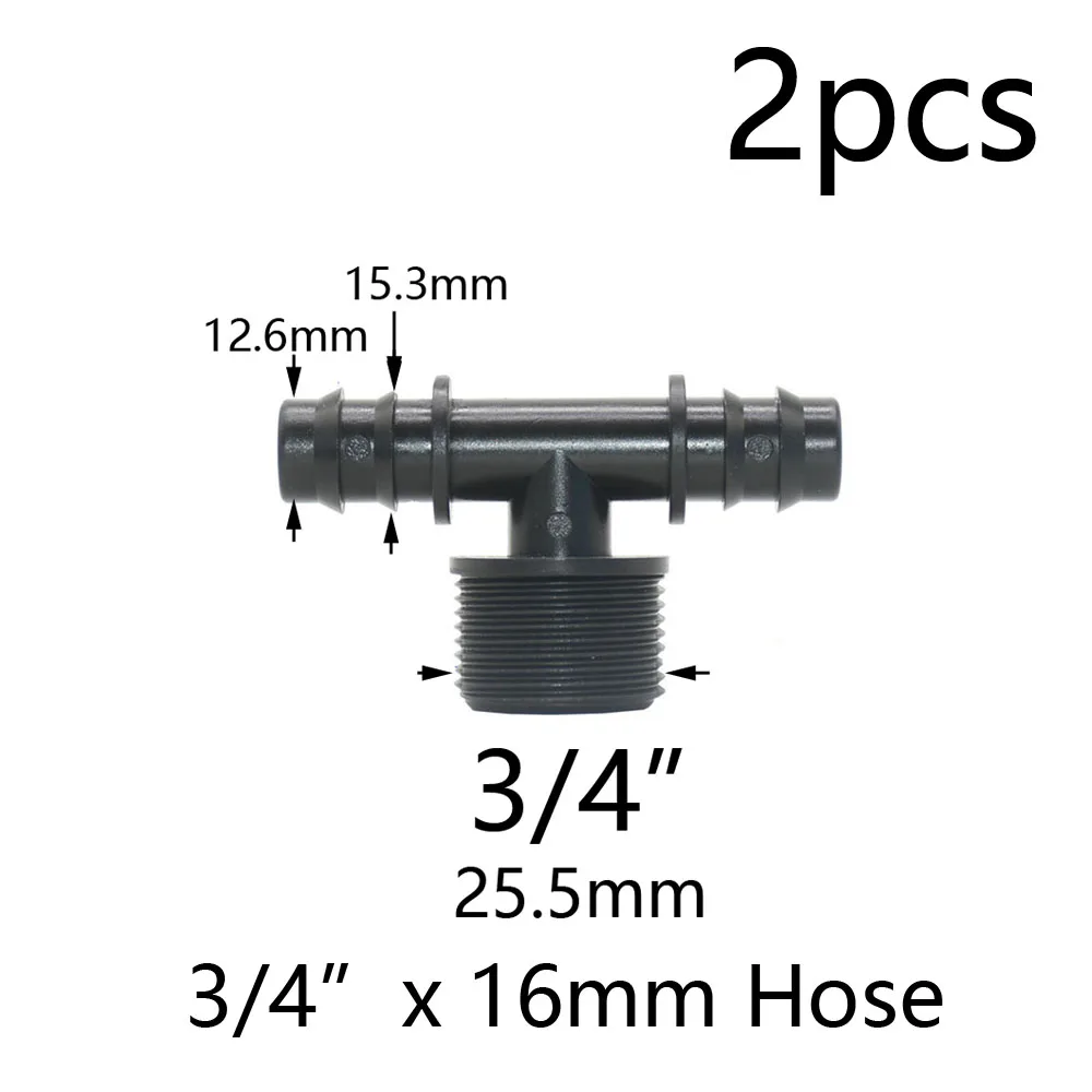 Nawadniania kropelkowego Pe Tube Tee Splitter 1/2 3/4 \