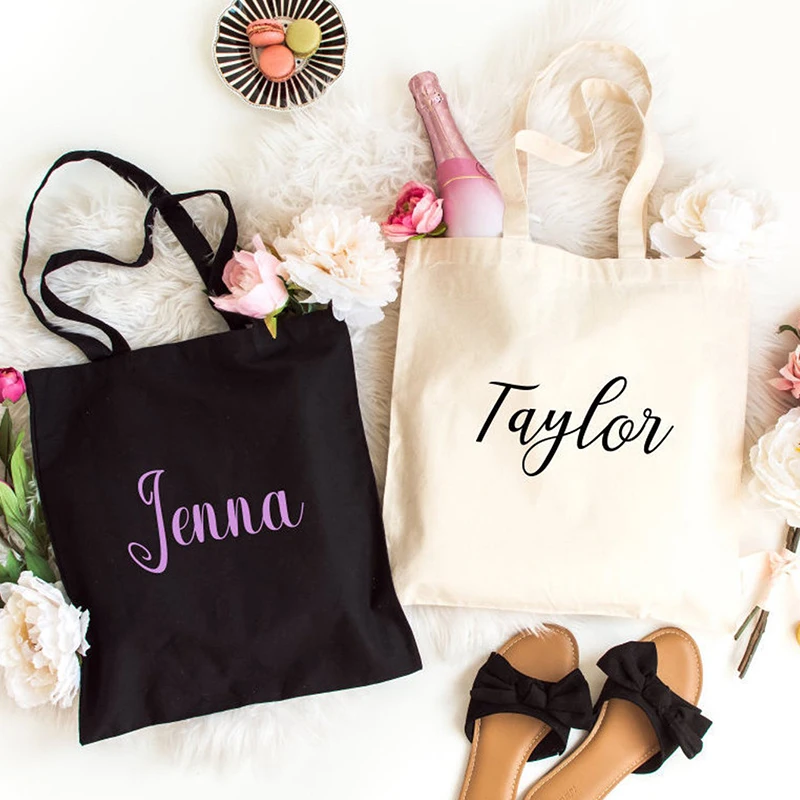 

Personalised Bride To Be Tote Bag Bridesmaid Canvas Bag Stylish Cotton Bag Bridal Party Bags Wedding Tote Bag Bride Tribe Bag