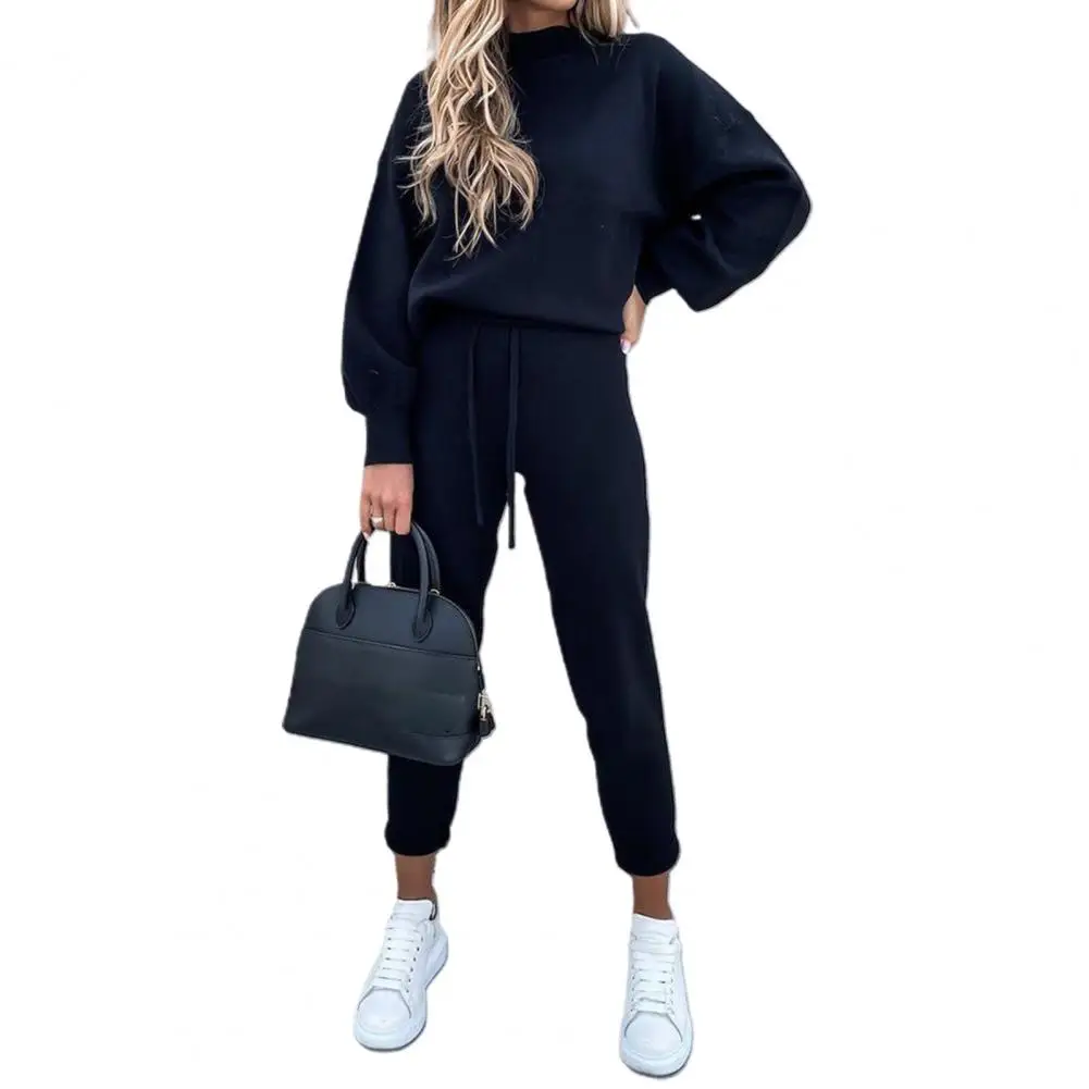 Women Tracksuit Set Autumn Long Sleeve Pullover Sweatshirt Pants Sportswear Gym Loose Clothes Women\'s Clothing спортивный костюм