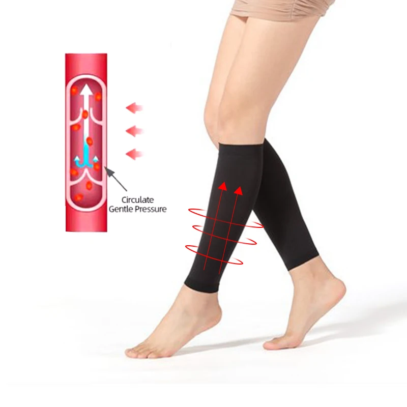 1Pair Varicose Veins Socks Treat Phlebitis Vasculitis Compression Stock Varicose Leg Pain Relief Breathable Elasticity Slim Sock