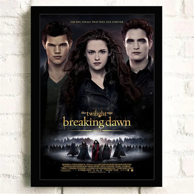 Canvas Painting Modern Twilight Film Tv Movie Figure Wall Art Posters And Prints Pictures For Bedroom Living Home Decoration