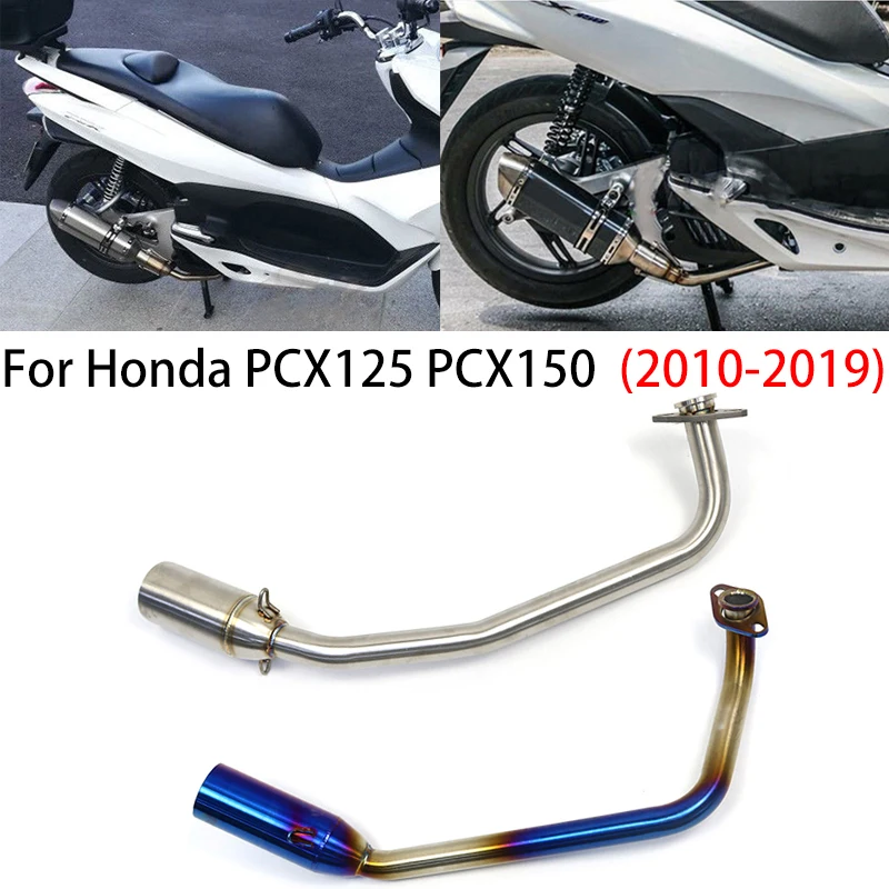 

Motorcycle Exhaust Front Link Pipe Connection Link Pipe Escape Slip On For Honda PCX 125 PCX 150 PCX125 PCX150 2010-2020