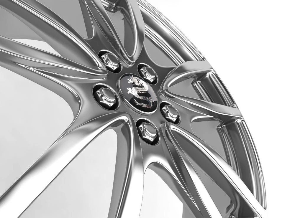 4pcs Aluminum 56mm Dragon Logo Car Wheel Center Hub Cap Rim Cover Badge Sticker For VW Audi BMW Nissan Honda Skoda Chevrolet KIA