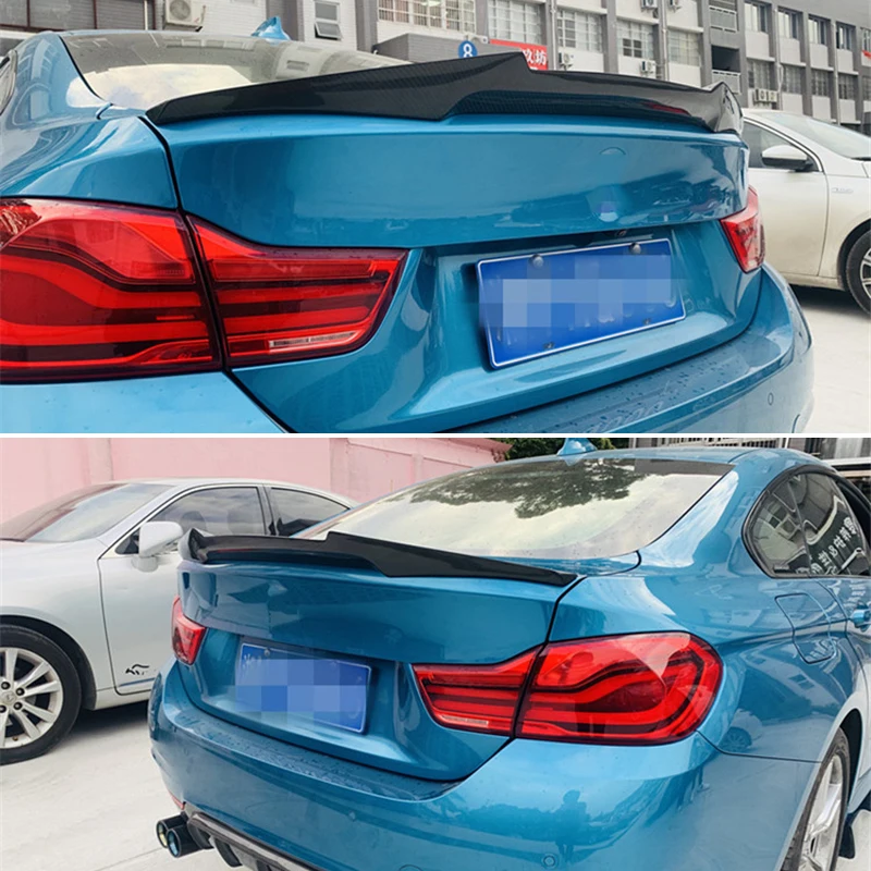 Sử Dụng Cho Xe BMW 4 Loạt F36 Spoiler Năm 2014 -- 2019 Năm 4 Cửa Gran Coupe Sợi Carbon Cánh Sau m4 Phong Cách Phụ Kiện Bộ Đầm Body