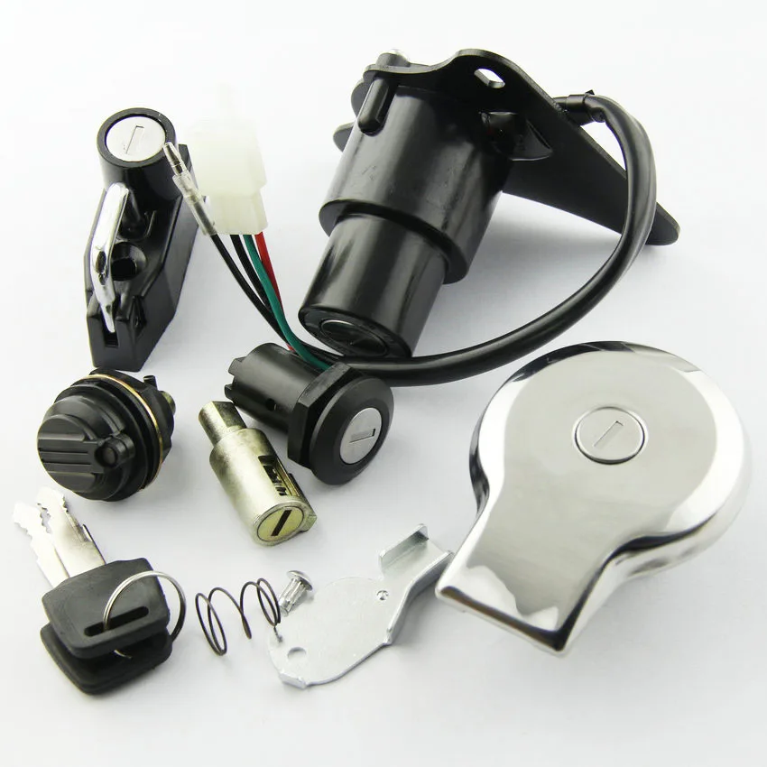 

Motorcycle Ignition Key Switch Fuel Gas Cap Seat Lock Kit For Yamaha XV125 VIRAGO 125 1997-2000 XV250 250 1988 1989 1990-2013