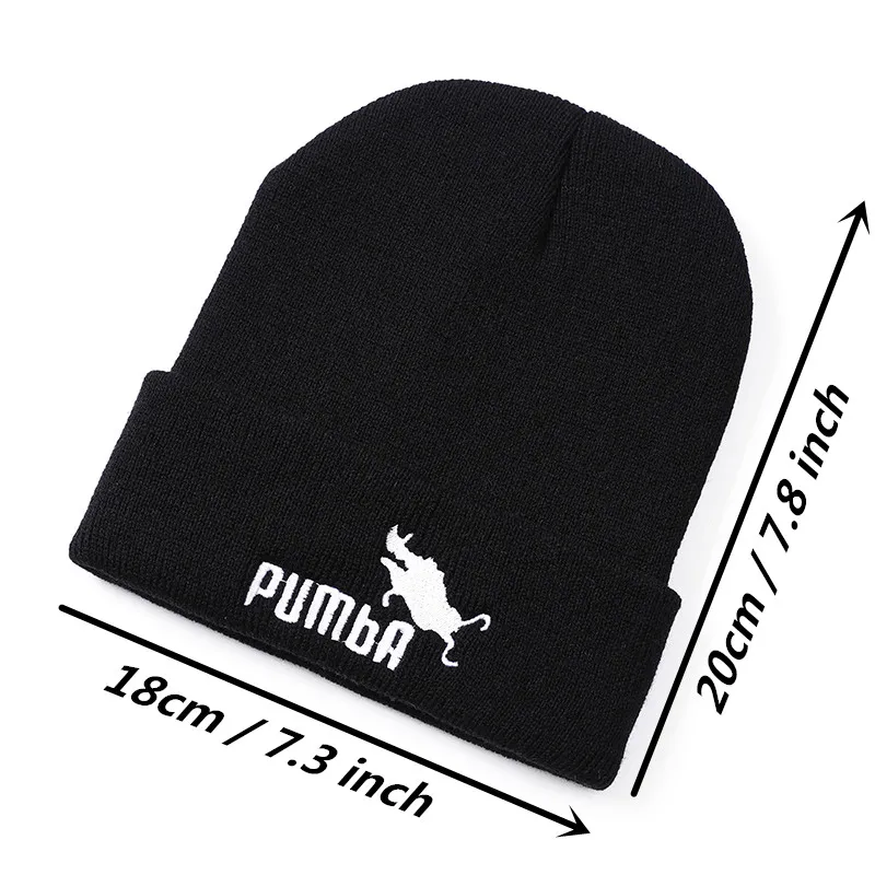 Unisex Acrylic Hat Fashion Warm Skullies Knitted Hat Female Casual Beanie Hat Male Winter Cap Hats For Men Women Dropshipping