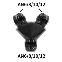 Universal an6 an8 an10 an12 alumínio y bloco adaptador encaixes preto y tipo tubo de óleo comum