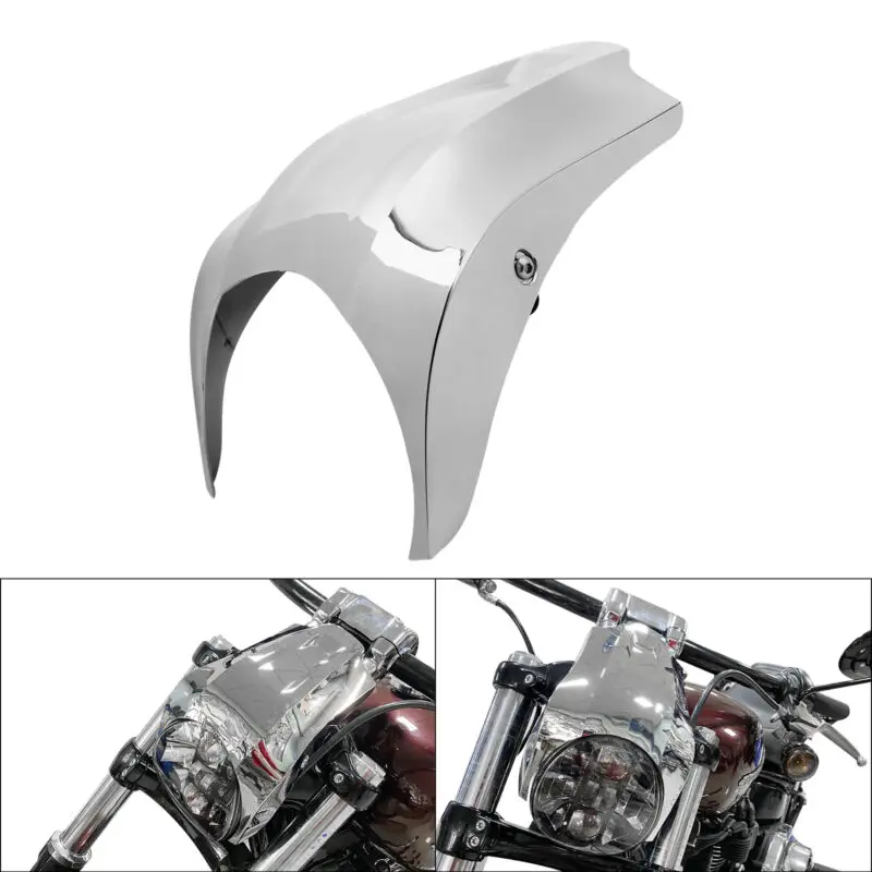 Motorcycle 5.75 Inch Front Round Headlight Fairing Cover Mask For Harley Softail Breakout FXBR FXBRS 2018-2021