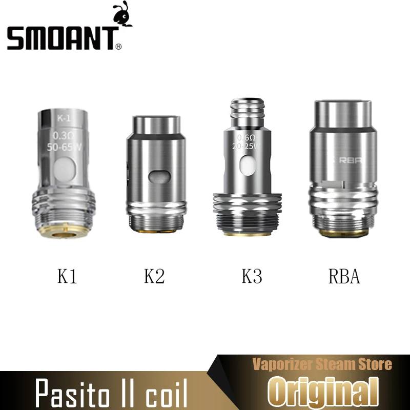 Original Smoant Pasito II coil K Mesh Coil K1 K2 K3 RBA coil head for Pasito 2 / Pasito Kit / Knight 80 Kit core vaporizer