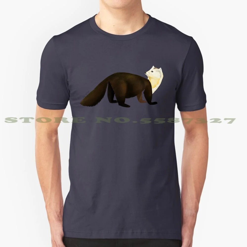 Totem Sable Marten 100% Pure Cotton T-Shirt Belettelepink Weasel Marten Ferret Animals Children Cute Furry Sweet Totem