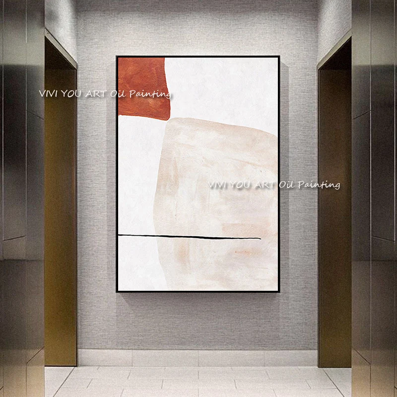 

The Minimalist Large Original Abstract Modern Handmade New Thick Oil Painting On Canvas Handpainted Textured Wall Art Office