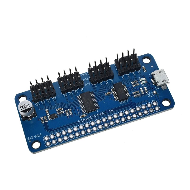 Raspberry pi servo driver hat fornecendo saída pwm preciso 16-channel 12-bit i2c interface suporte raspberry pi zero/zero com 3b +
