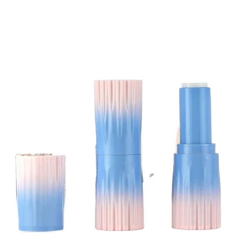 10pcs 50pcs Pink Blue Gradient Lipstick Tube New Model Gradual Changing Color Lip Balm Container DIY Packing Tool Innner 12.1MM