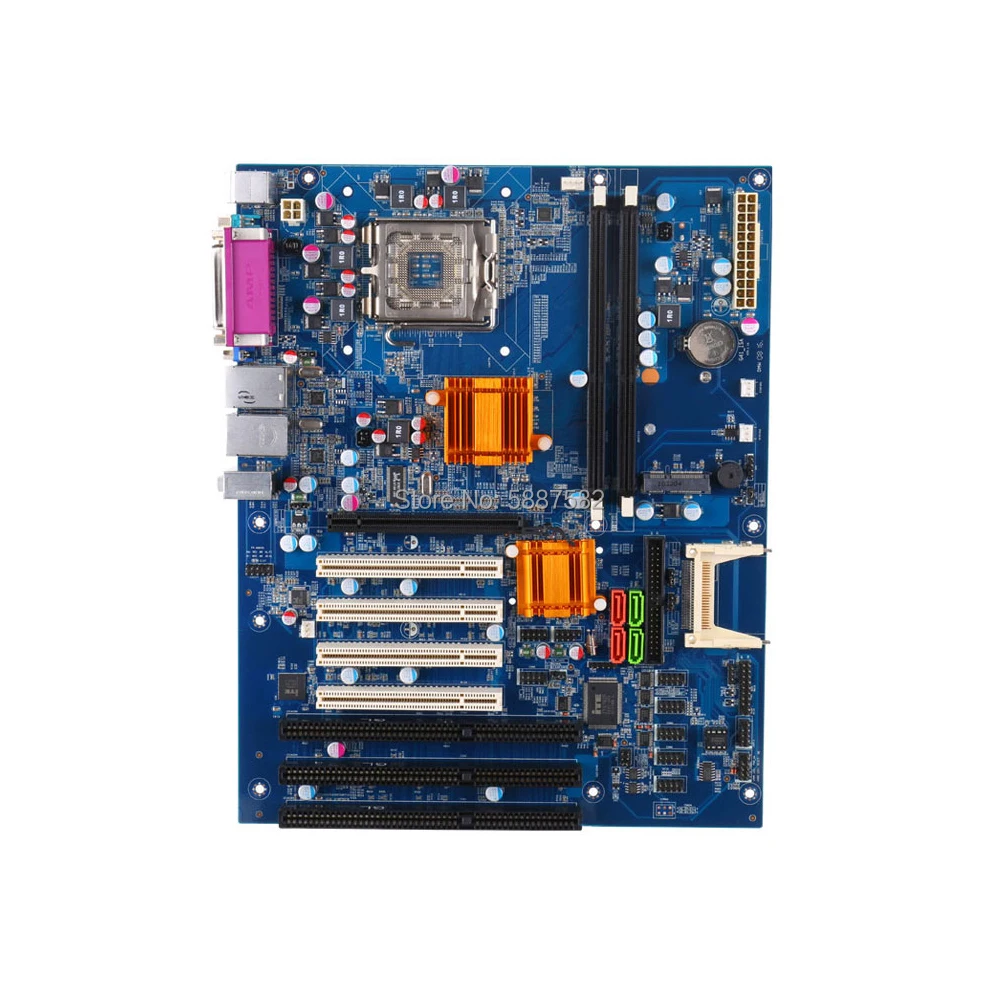 Socket775 dengan 2 * DDR3 4 * PCI 3 * ISA G41 Chipset industri Motherboard E7500 CPU